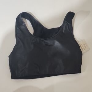 Fabletics Sleek Black Sports Bra